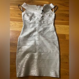 Brand new, never worn, tags still attached Herve Leger dress.